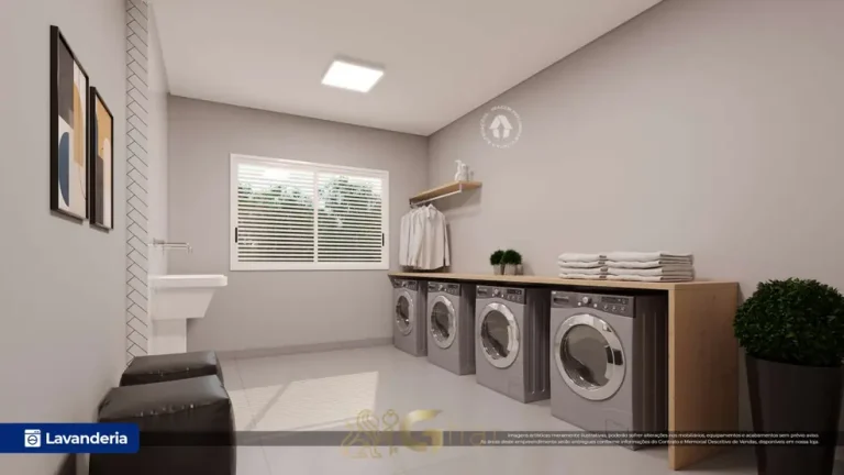 Lavanderia compartilhada em apartamentos no bairro do Jardim Jabaquara, São Paulo