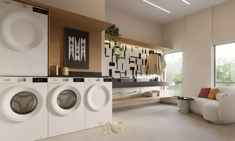 Lavanderia compartilhada em apartamentos no bairro de Moema, São Paulo