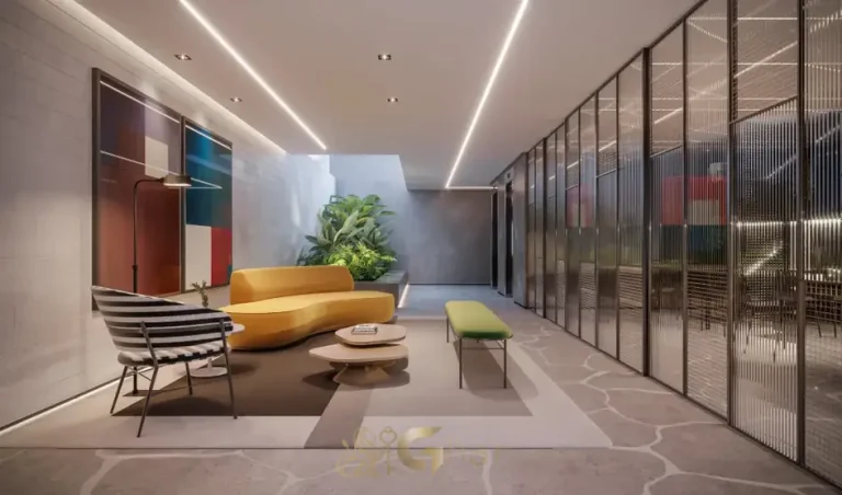 Lobby de entrada do condomínio Canto Sabiá Moema no bairro de Moema, São Paulo