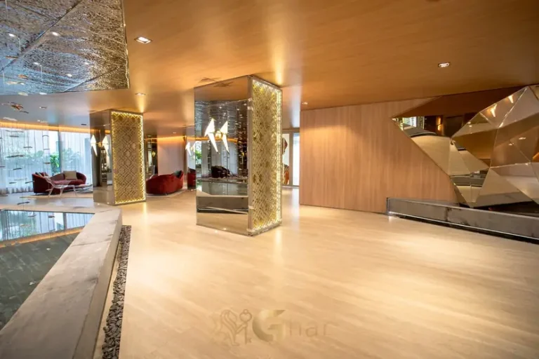 Lobby de entrada do condomínio Cyrela Moema by YOO no bairro de Moema, São Paulo