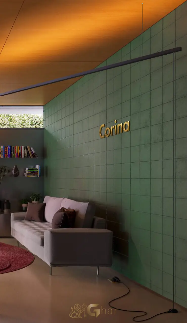 Lobby de entrada do condomínio em apartamentos no bairro da Vila Olímpia, São Paulo