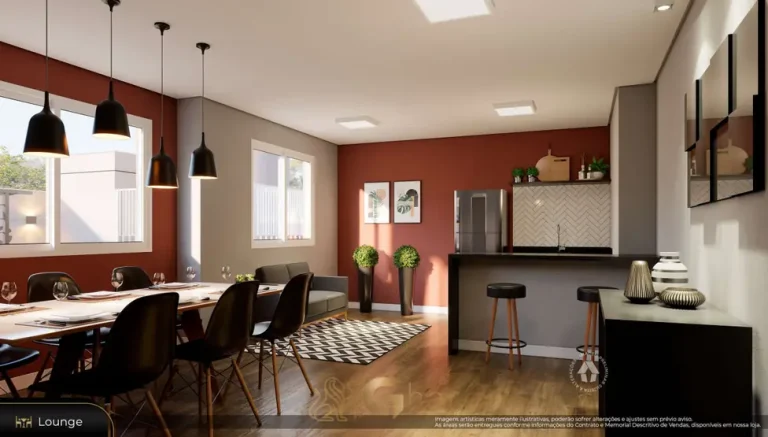 Lounge de festas em apartamentos no bairro da Lapa, São Paulo