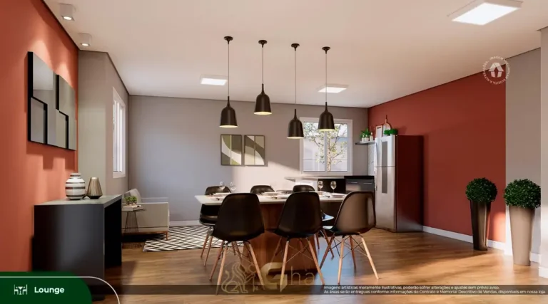 Lounge de convivência em condomínio residencial no bairro do Alto do Ipiranga, na Zona Sul de São Paulo