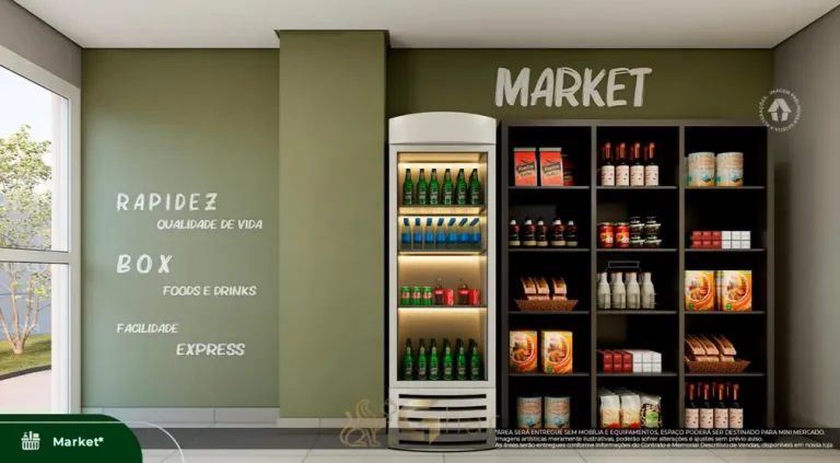 Mini market interno em apartamentos no bairro do Alto do Ipiranga, São Paulo
