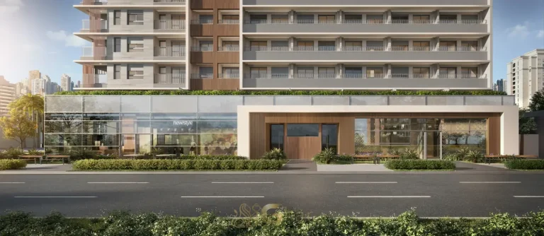 Portaria com acesso exclusivo em condomínio residencial no bairro de Moema, na Zona Sul de São Paulo