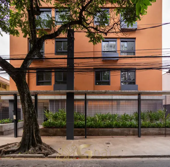 Portaria de entrada do condomínio do condomínio Edifício Corina no bairro da Vila Olímpia, São Paulo
