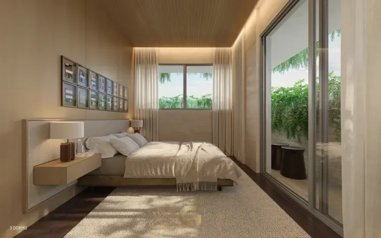 Quarto do apartamento decorado em condomínio residencial no bairro de Moema, na Zona Sul de São Paulo