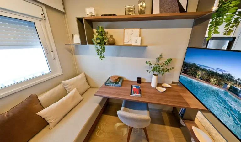 Quarto secundário do apartamento decorado em condomínio residencial no bairro de Moema, na Zona Sul de São Paulo