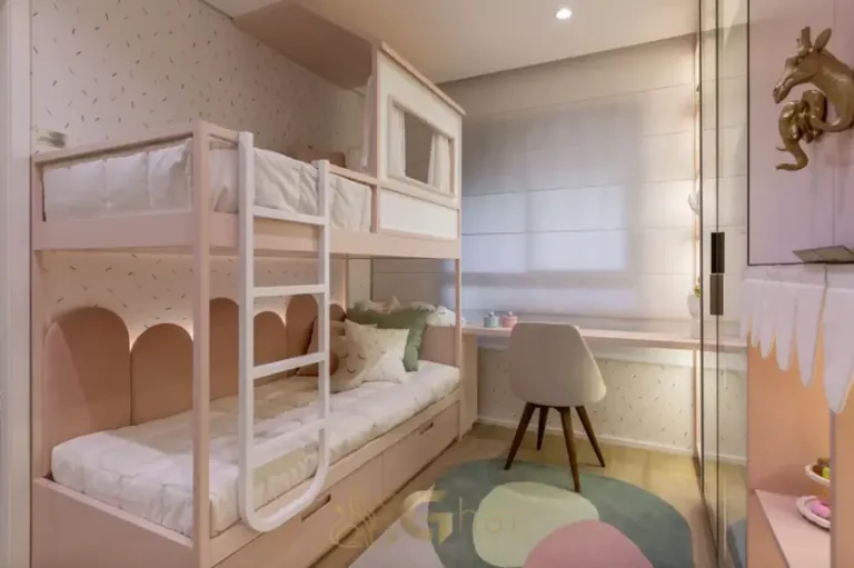 Quarto infantil do apartamento decorado em apartamentos no bairro de Moema, São Paulo