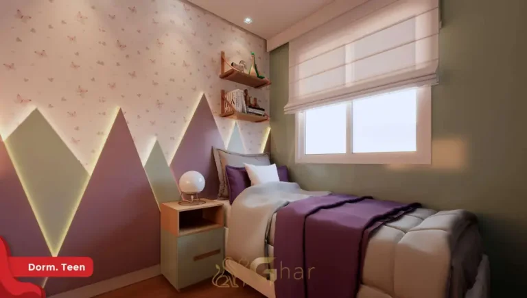 Quarto teen do apartamento decorado em apartamentos no bairro da Penha, São Paulo