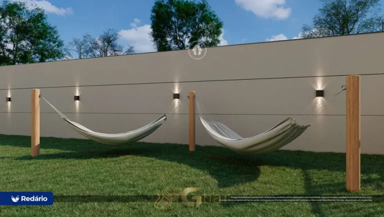 Redário para descanso em condomínio residencial no bairro do Jardim Jabaquara, na Zona Sul de São Paulo