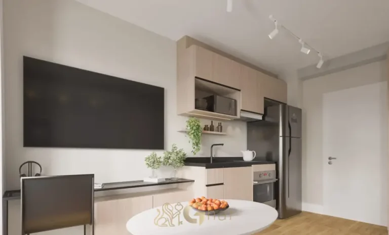 Apartamento decorado em condomínio residencial no Vila Olimpia Zona Sul de São Paulo