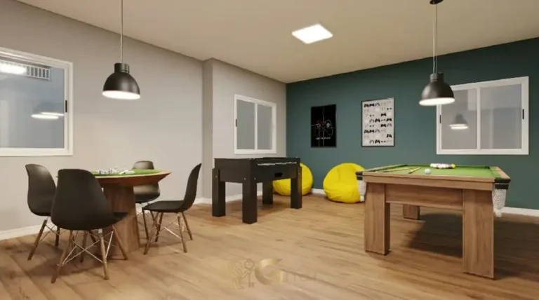 Salão de jogos em condomínio residencial no bairro do Sacomã, na Zona Sul de São Paulo