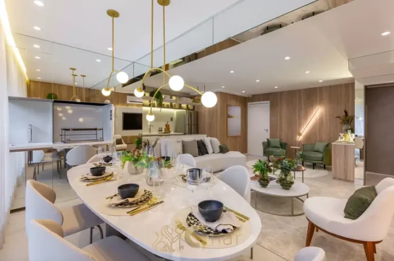 Varanda gourmet integrada do apartamento decorado do condomínio Autoral Moema Residences no bairro de Moema, São Paulo