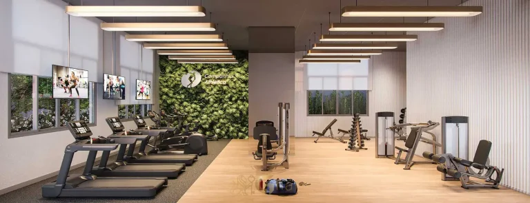 Academia e fitness do condomínio em apartamentos no Ibirapuera São Paulo