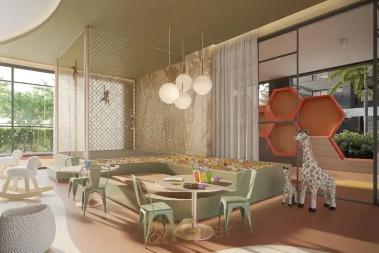 Brinquedoteca para o público infantil do condomínio Haus Mitre Edition NY no bairro do Brooklin em São Paulo