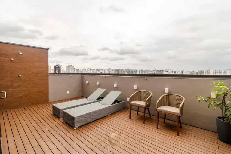 Espaço zen para relaxamento do condomínio Stella Marina no bairro Brooklin em São Paulo