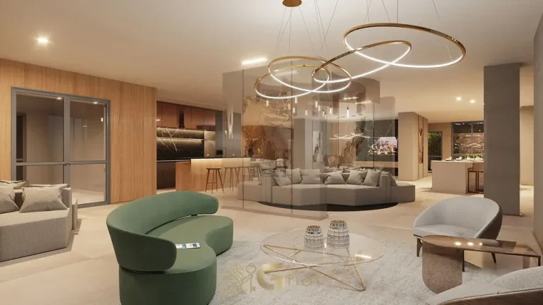 Lounge de festas em apartamentos no bairro do Brooklin, São Paulo
