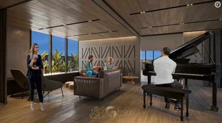 Piano & Wine Bar com ambiente social em apartamentos no bairro da Vila Olímpia, São Paulo