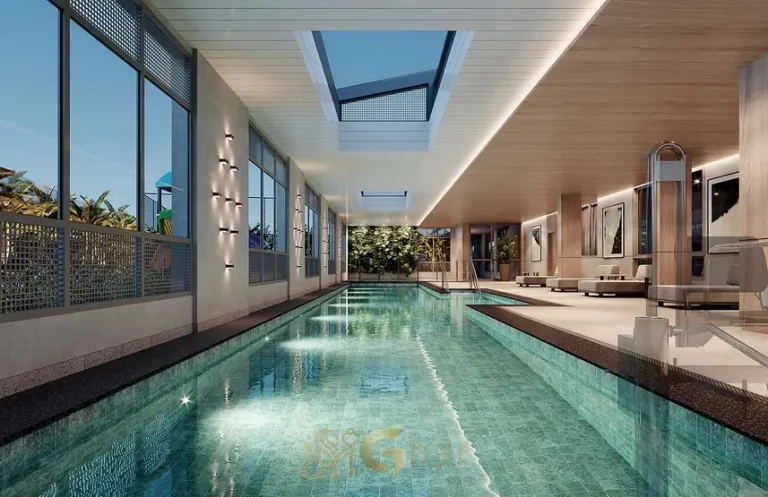 Piscina adulta coberta em apartamentos no bairro do Brooklin, São Paulo