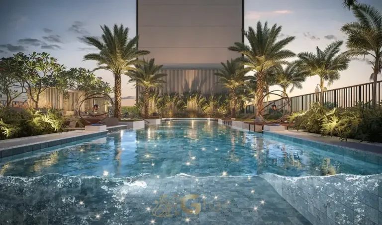 Piscina externa com deck para lazer em apartamentos no Brooklin, São Paulo