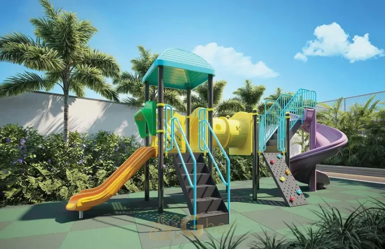 Playground infantil em apartamentos no bairro do Brooklin, São Paulo