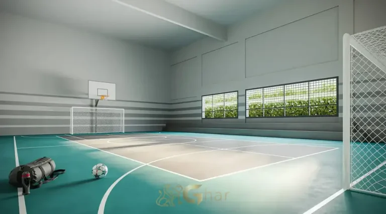 Quadra recreativa coberta para esportes do condomínio Haus Mitre Edition NY no bairro do Brooklin em São Paulo