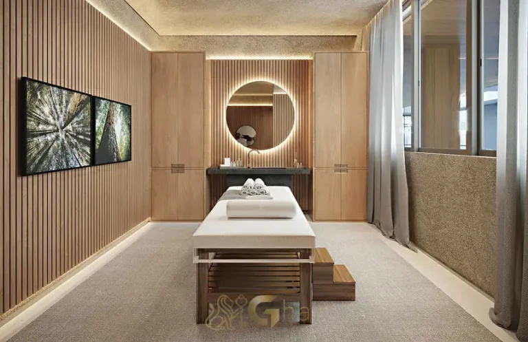 Sala de massagem em condomínio residencial no bairro do Brooklin, na Zona Sul de São Paulo