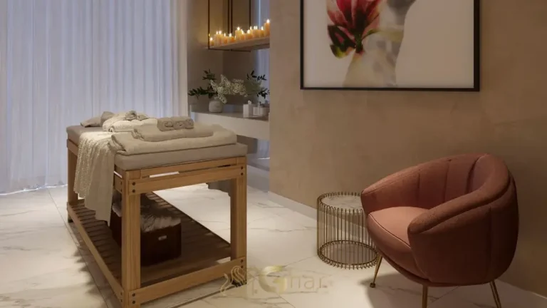 Sala de massagem para bem-estar do condomínio Trinity Vila Clementino no bairro da Vila Clementino, São Paulo