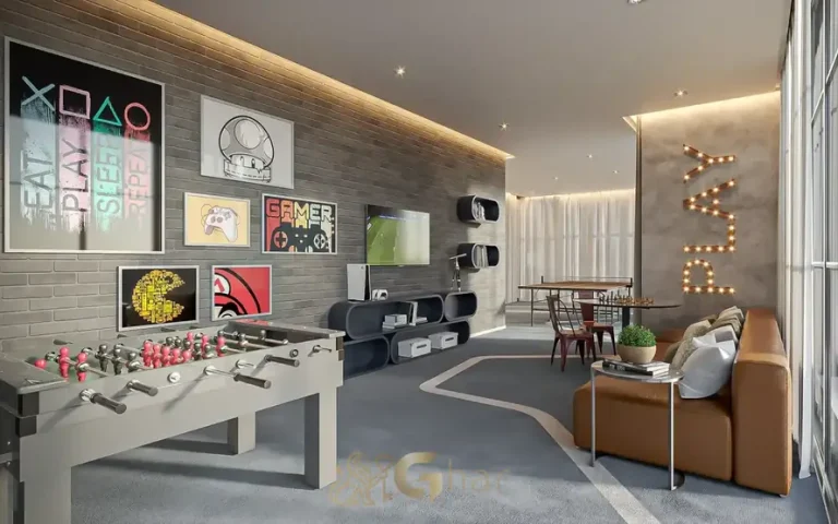 Salão de jogos para convivência em apartamentos no Brooklin, São Paulo