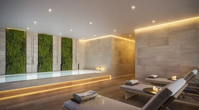 Spa integrado à área de bem-estar em apartamentos no Brooklin, São Paulo