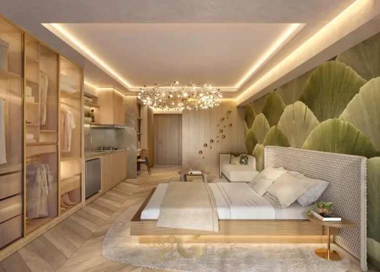 Studio decorado com ambiente integrado em condomínio residencial no Brooklin, na Zona Sul de São Paulo