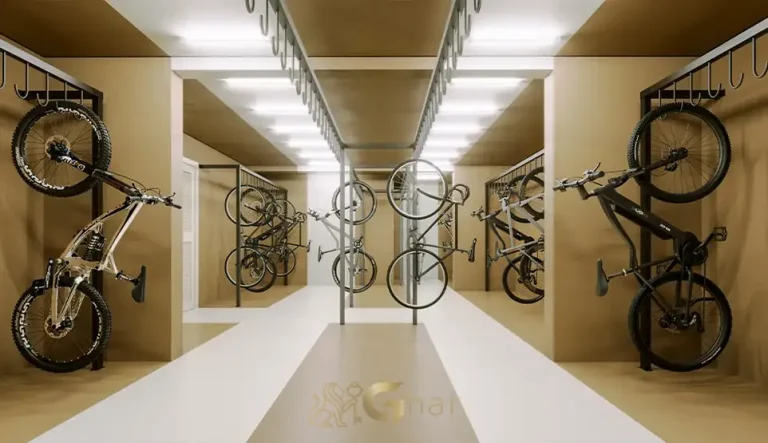 Bicicletário para guardar bicicletas em apartamentos no bairro da Vila Mariana, São Paulo