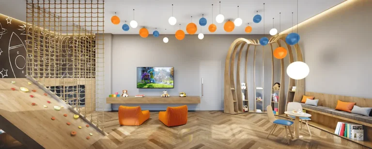 Brinquedoteca para atividades infantis do condomínio Cyrela Legacy Residences no bairro do Campo Belo em São Paulo