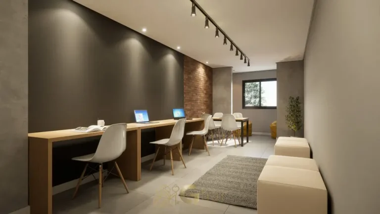 Coworking compartilhado para trabalho e estudo em apartamentos no bairro da Vila Mariana, São Paulo