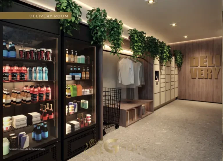 Espaço delivery para recebimento de encomendas em apartamentos na Nova Klabin, São Paulo