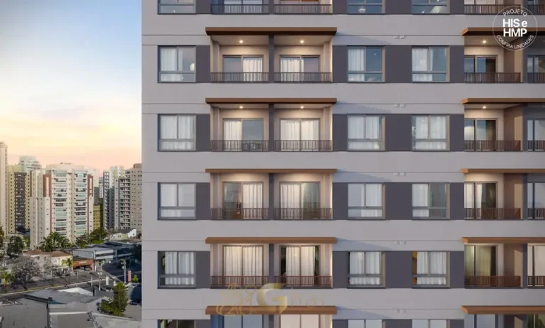 Varandas nas fachadas das torres residenciais em condomínio residencial no bairro da Vila Mariana, na Zona Sul de São Paulo