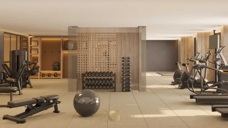 Espaço fitness dedicado à prática de exercícios em condomínio residencial na Vila Mariana Zona Sul de São Paulo