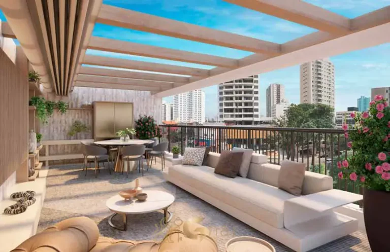 Garden de apartamento decorado em apartamentos na Vila Clementino, São Paulo