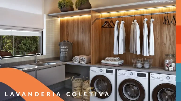 Lavanderia compartilhada do condomínio Elegancy Vila Mariana no bairro da Vila Mariana, São Paulo