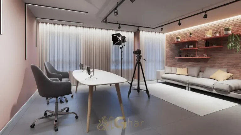 Sala para criação de conteúdo digital em apartamentos na Vila Mariana, São Paulo