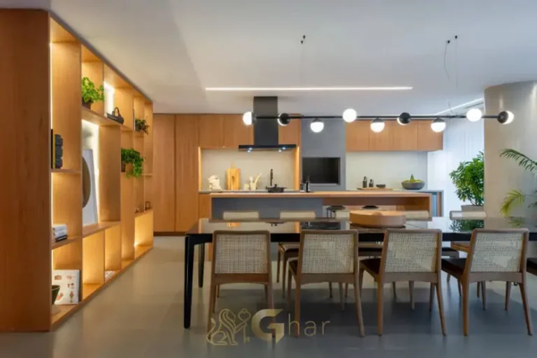 Sala de jantar do apartamento decorado em apartamentos no Campo Belo São Paulo
