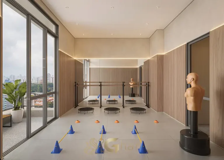 Sala multifuncional para atividades em apartamentos no Brooklin São Paulo