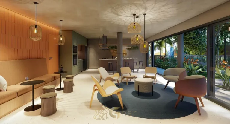 Salão gourmet com ambiente para eventos em apartamentos no bairro do Campo Belo, São Paulo