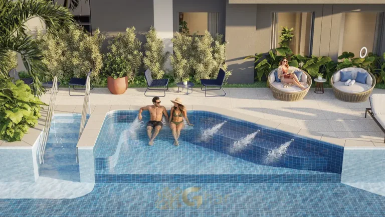 Spa com espaços de relaxamento em condomínio residencial no Brooklin na Zona Sul de São Paulo