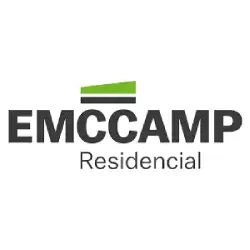 Logo da Emccamp Construtora e Incorporadora, empresa responsável por empreendimentos imobiliários
