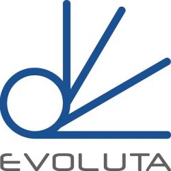 Logo da Evoluta Arquitetura de Reinaldo Pino, responsável por projetos arquitetônicos de empreendimentos residenciais em São Paulo